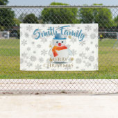 かわいい雪だるま 横断幕 (インサイチュ)