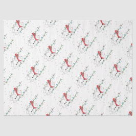 かわいい雪だるま 薄葉紙