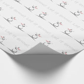 かわいい雪だるま「雪を降ろせ」 ラッピングペーパー (角)