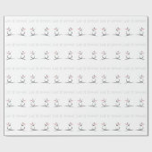 かわいい雪だるま「雪を降ろせ」 ラッピングペーパー (フラット)