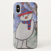 かわいい雪だるま Case-Mate iPhoneケース (裏面)