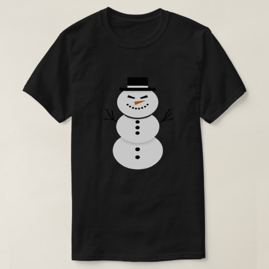 かわいい雪だるまTシャツ Tシャツ (デザイン正面)