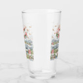 かわいい雪のクリスマスビレッジ タンブラーグラス (右)