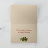 かわいい雪のベビーのクリスマスカード シーズンカード (内部)