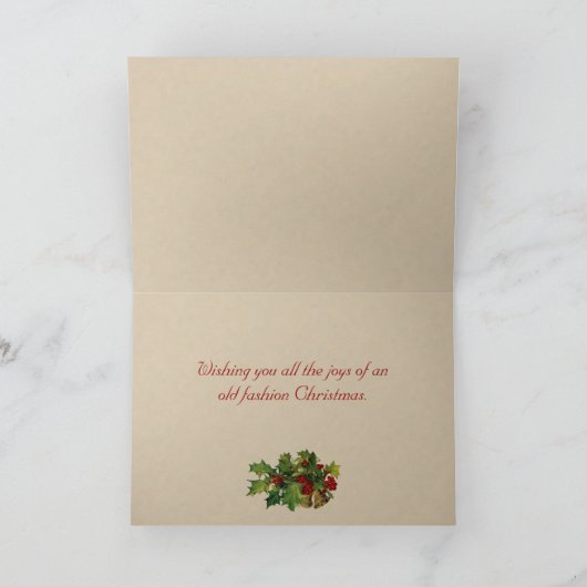 かわいい雪のベビーのクリスマスカード シーズンカード (内部)