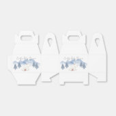 かわいい雪の冬の山の極熊の赤ちゃんシャワー フェイバーボックス (折り畳みなし)