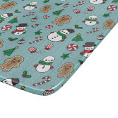 かわいい雪の友達のまな板 カッティングボード (角)