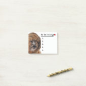 かわいい雪の犬 ポストイット (デスク上)