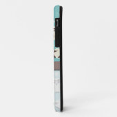 かわいい雪の白いフクロウの模様 Case-Mate iPhoneケース (裏面/左)