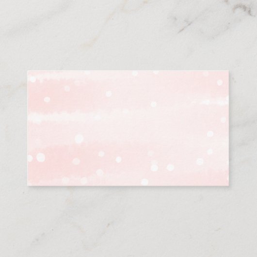 かわいい雪の結晶の冬の赤ちゃんシャワー表示シャワー エンクロージャーカード (裏面)