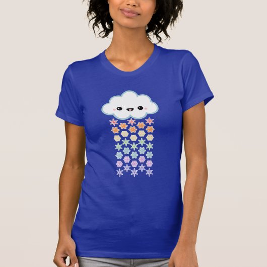 かわいい雪の雲 Tシャツ (正面)
