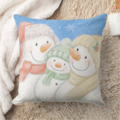 かわいい雪家 クッション (ブランケット)