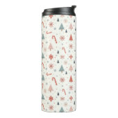 かわいい雪片パターン タンブラー (回転左)