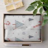 かわいい雪片パターン 薄葉紙 (ギフト)