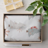 かわいい雪片パターン 薄葉紙 (ギフト)