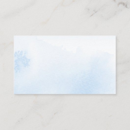 かわいい雪片ベビーシャワーブズベビーEnclo エンクロージャーカード (裏面)