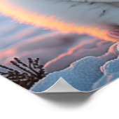 かわいい雪猫 ポスター (角)