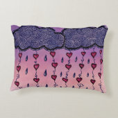 かわいい雲とハートアート アクセントクッション (裏面)