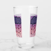 かわいい雲とハートアート タンブラーグラス (左)