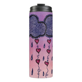 かわいい雲とハートアート タンブラー