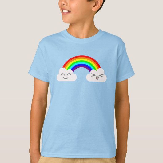かわいい雲と虹のTシャツ Tシャツ (正面)