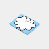 かわいい雲のオーダーメッセージ ポストイット (アングル)
