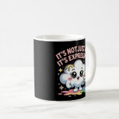 かわいい雲の芸術表現マグカップ コーヒーマグカップ (正面右)