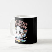 かわいい雲の芸術表現マグカップ コーヒーマグカップ (正面左)