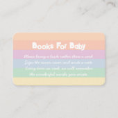 かわいい雲の雨粒ベビー用の赤ちゃんシャワー本 エンクロージャーカード (正面)