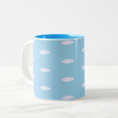 かわいい雲 ツートーンマグカップ (正面左)