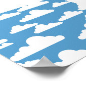 かわいい雲 ポスター (角)