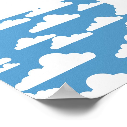 かわいい雲 ポスター (角)