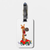 かわいい電動アニメの馬のラゲッジタグ ラゲッジタグ (裏面縦)