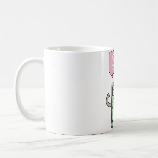 かわいい電卓は私のプンに数える コーヒーマグカップ (左)