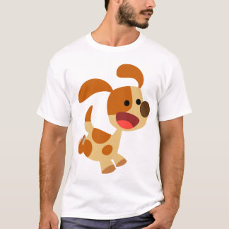 かわいい霜降り漫画の犬の女性Tシャツ Tシャツ