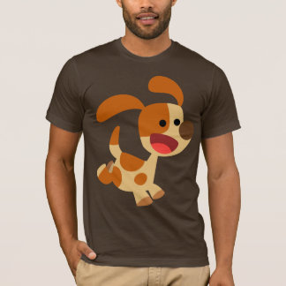 かわいい霜降り漫画の犬のTシャツ Tシャツ