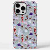 かわいい青いくるみ割り人形のクリスマスパターン Case-Mate iPhoneケース (裏面)