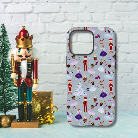かわいい青いくるみ割り人形のクリスマスパターン Case-Mate iPhoneケース