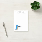 かわいい青いカワセミの鳥アート ポストイット (オフィス)
