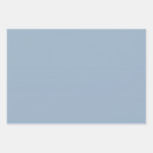 かわいい青いギンガムとドットシンプルクラシックベビー ラッピングペーパーシート (正面2)