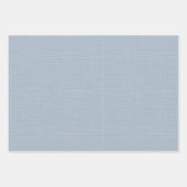 かわいい青いギンガムとドットシンプルクラシックベビー ラッピングペーパーシート (正面2)