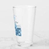 かわいい青いクジラとハート タンブラーグラス (左)