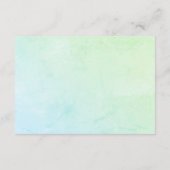 かわいい青いクジラの海本でシャワーを浴びる エンクロージャーカード (裏面)