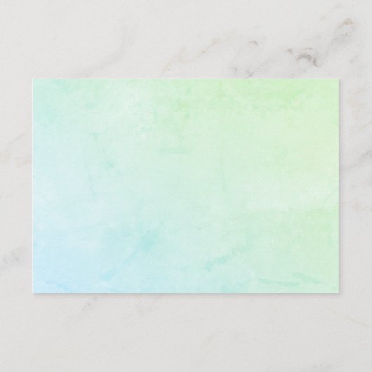 かわいい青いクジラの海本でシャワーを浴びる エンクロージャーカード (裏面)