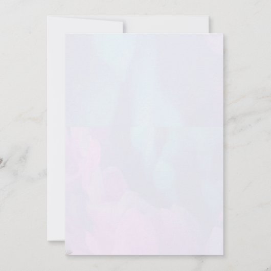 かわいい青いクジラの赤ちゃんシャワー 招待状 (裏面)