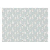 かわいい青いクジラ誕生日ベビーシャワーテーマパーティー テーブルクロス (正面(横))