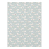 かわいい青いクジラ誕生日ベビーシャワーテーマパーティー テーブルクロス (正面)