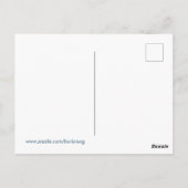 かわいい青いタコ - キュートな海の生き物の漫画 ポストカード (裏面)