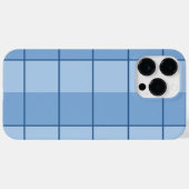 かわいい青いチェック柄 Case-Mate iPhoneケース (裏面 (横))