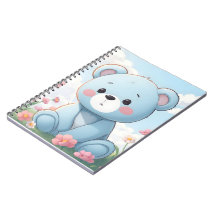 かわいい青いテディベアが庭にいる